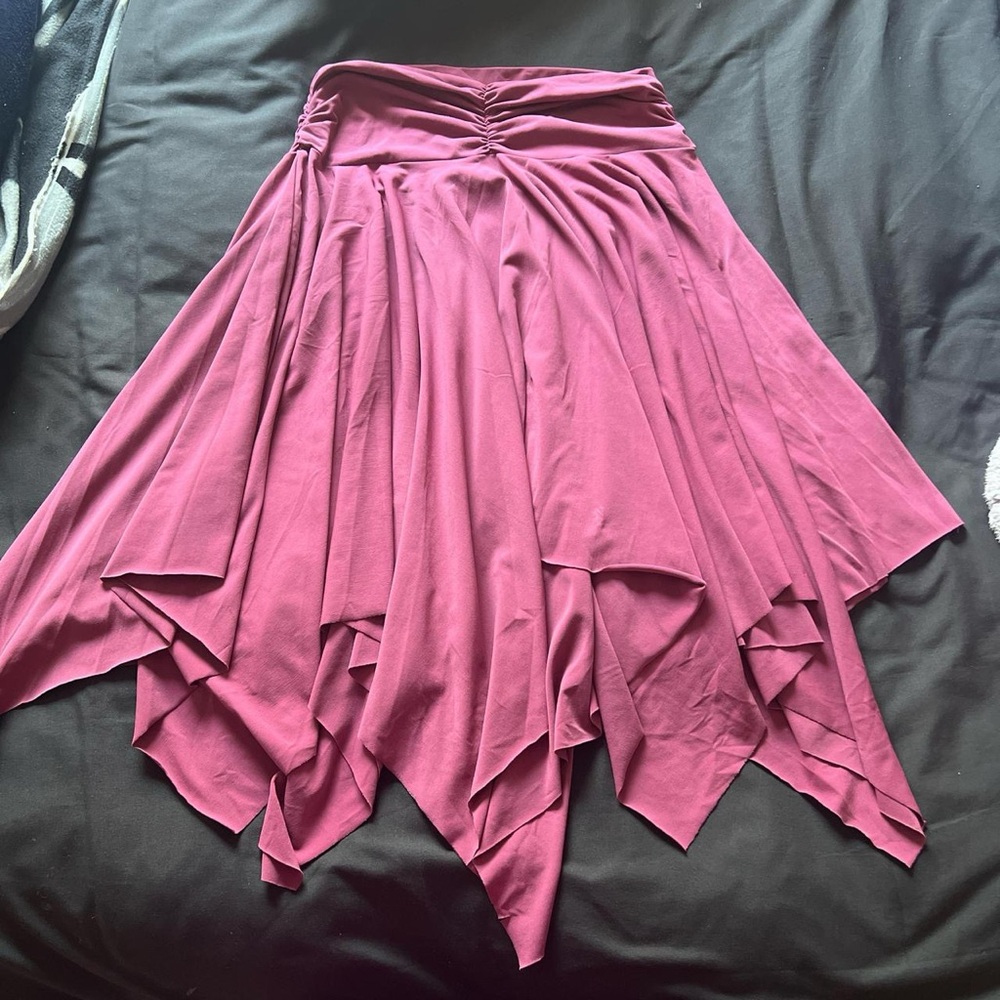Purple flowy skirt